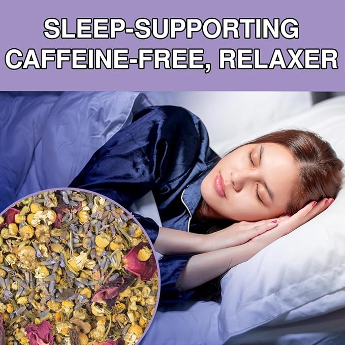 BREWIX, Valerian Comfort Tea for Sleep and Relaxation (40+ Cups, 2.82oz/80g) Caffeine-Free and Calming for Bedtime | Valerian Root, Chamomile & Lavender | Perfect Wellness Sleep - Bloomnest