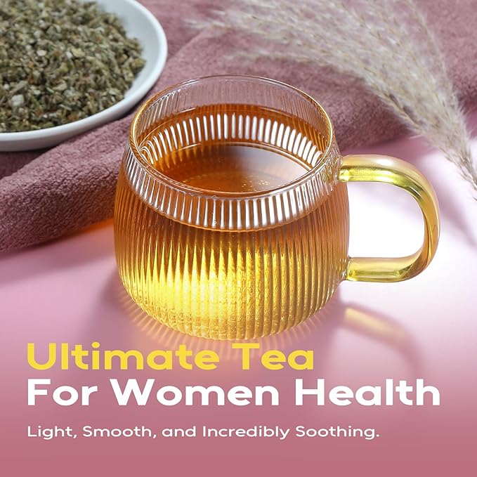 FullChea - Raspberry Leaf Tea Bag, 100 Count - Natural Pregnancy Tea for Women's Wellness, Menstrual Cycle & Uterine Health - Pure Red Raspberry Leaves - Non-GMO - Caffeine-free - Bloomnest