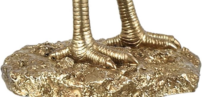 Crestview Collection 29.5" H Polished Gold Flamingo Table Lamp with Feathered Shade - Bloomnest
