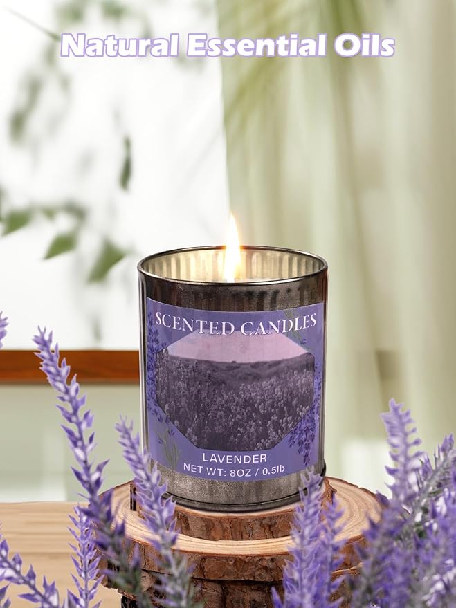 Scented Candle Gift Set, 4 Pack 32oz Soy Wax Candles Set, 200 Hour Burn Time Long Lasting Aromatherapy Candles Set, Container Candles Ideal for Home Decor and Gift for Women and Men - Bloomnest