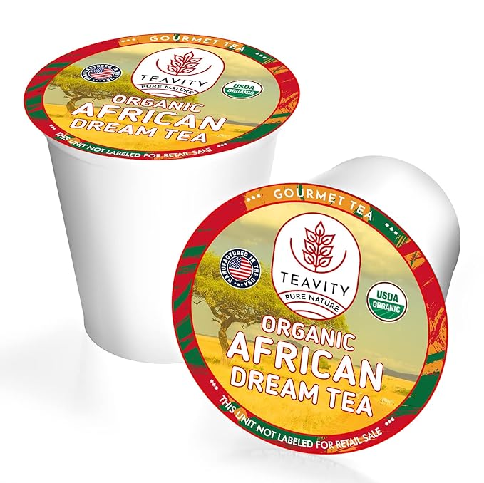 Organic Rooibos Tea Pods with Vanilla & Orange - Naturally Decaf Tea - African Dream by Teavity (36 Tea Pods) - Bloomnest
