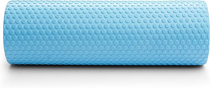 11.8 Inch Medium Density Foam Massage Roller - Light Blue Trigger Point Massage Roller for Deep Tissue Excercise, Massage and Recovery by GolgiStim - Bloomnest