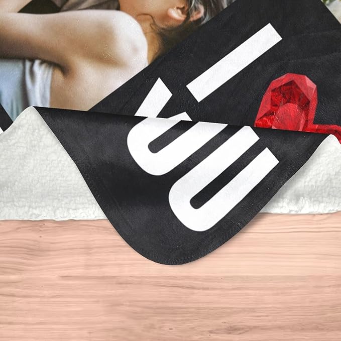 Custom Blanket with Photos, Personalized Photo Blankets Using My Own Photos, Customized Blankets with Pictures, Personalized Gifts for Women Men Baby Child - Bloomnest