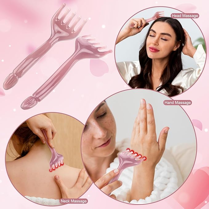 ProSuites 3 Pack Head Massager Scalp Comb Resin Scalp Stress Relax Tool for Christmas, Birthday, Mother's Day, Father's Day ProSuites