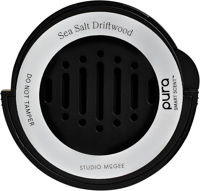 Pura and Studio McGee - Fragrance for Car Diffuser - Clean & Safe Luxury Scent Refill - Long-Lasting for 30 Days of Aroma - Must-Have Accessory - Sea Salt Driftwood - Bloomnest