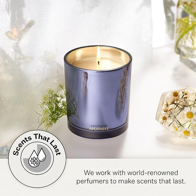 Apotheke Signature Candle Scented Candles for Home, Cardamom Chestnut - 10.5 oz Seasonal Soy Wax Jar Candle - Long-Lasting Fall Scented Fragrance with Perfume-Grade Essential Oils - Bloomnest
