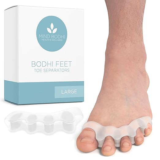 Mind Bodhi Toe Separators/Toe Spacers - For Men and Women - Large Size - Clear - Bloomnest