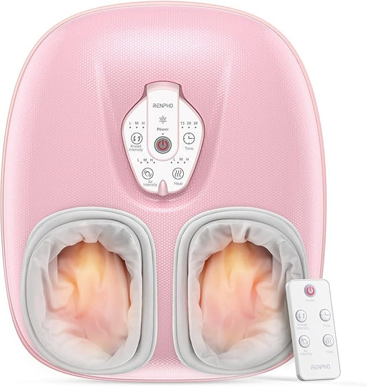 RENPHO Foot Massager Machine with Heat [2026 Upgraded], Shiatsu Foot Massager for Plantar Fasciitis, Birthday Gifts for Women, Wireless Control, Best Gifts for Women/Mom/Wife, PK - Bloomnest