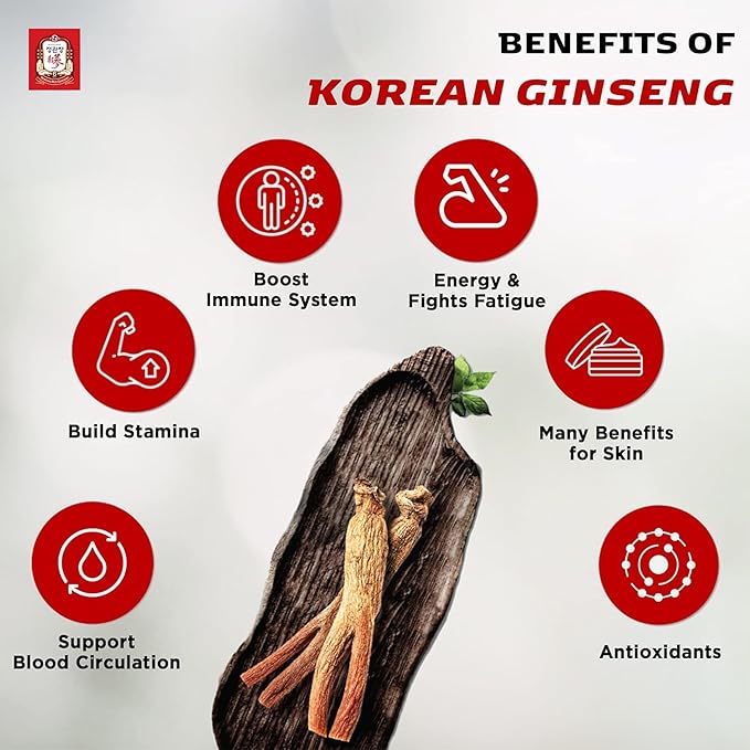 JungKwanJang Korean Red Ginseng Tonic Pouch (Tonic Mild) 6 Years Korean Red Ginseng, 10 Herbs and Plants for Immune Suuport - Bloomnest
