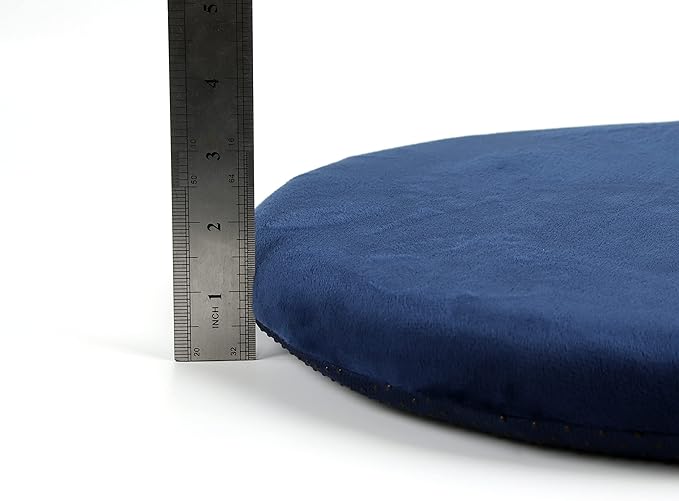 Sigmat 15" Round Seat Cushion, Memory Foam Stool Cushion for Stool Chair Navy - Bloomnest