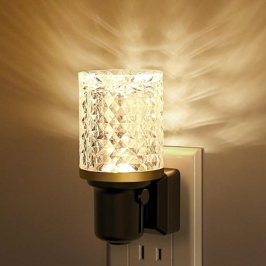JandCase LED Night Light, Dimmable Night Lights Plug into Wall, Modern Nightlight with Auto On Off Light Sensor, 3000K Soft White Night Light 0-100LM Brightness for Bathroom Hallway Bedroom Decor - Bloomnest