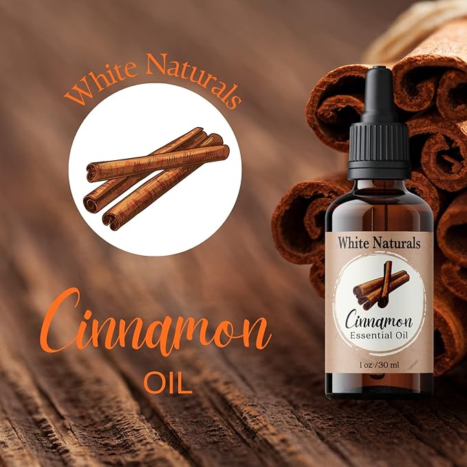 Cinnamon Essential Oil, 100% Pure Natural Organic Aromatherapy Oil for Diffuser/Humidifier, Steam Distilled, Therapeutic Grade, Perfect for Relaxation, Hair & Skin Care, DIY Soap & Candle Making - Bloomnest