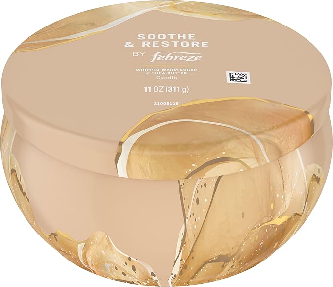 Febreze Scented Candle, Soothe & Restore Scent, 11 oz 4 Wick Candle, Single Pack - Bloomnest