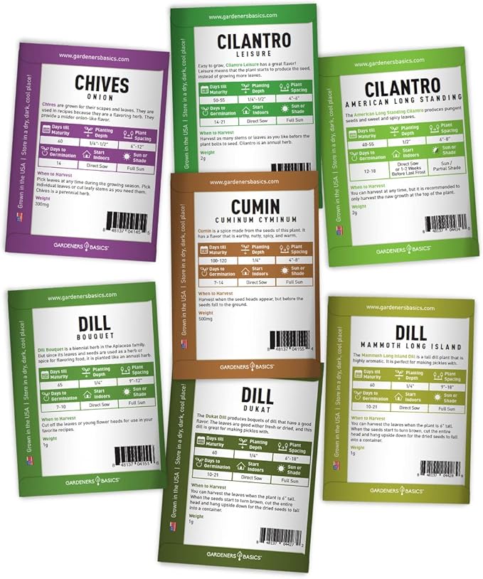 35 Medicinal & Culinary Herb Seeds Variety Pack – Heirloom Non-GMO Garden Kit for Indoor, Outdoor, or Greenhouse Growing – Apothecary, Tea & Cooking Herbs – Premium Gift for Gardeners & Homesteaders - Bloomnest