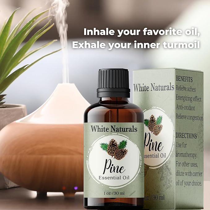 Pure Pine Essential Oil, Woodsy and Fresh to Relax and Cleaner Air - Natural, Undiluted, Premium Therapeutic Grade, Perfect for Aromatherapy, Diffuser, Skin, DIY Candle Making 1 oz Bottle with Dropper - Bloomnest