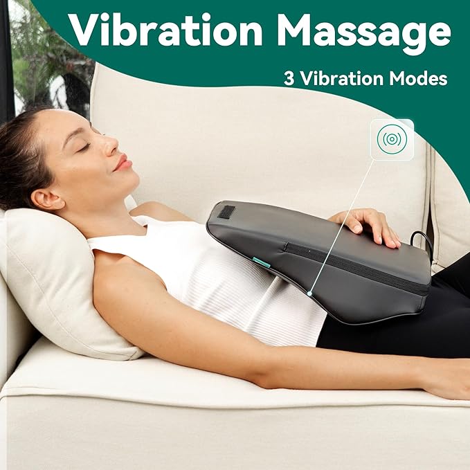 Snailax Back Massager for Back Pain Deep Tissue, Shiatsu Neck Back Massager with Heat, 3D Kneading Chair Massage Pillow, Neck Shoulder Massage, Gifts for Mom, Dad, Women - Bloomnest