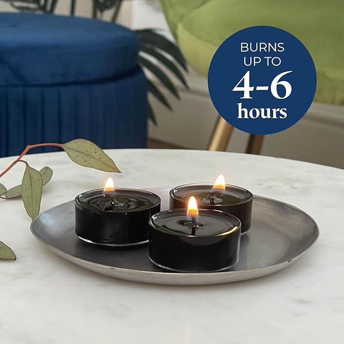 PartyLite Gift Set of 12 Universal Tea Lights, Fig Fatale Scented, Notes of Apricot, Green Fig, Peach, Mango, Strawberry and Vanilla, 4-6 Hour Burn Time, Luxurious & Rich, Perfect for Gifting - Bloomnest