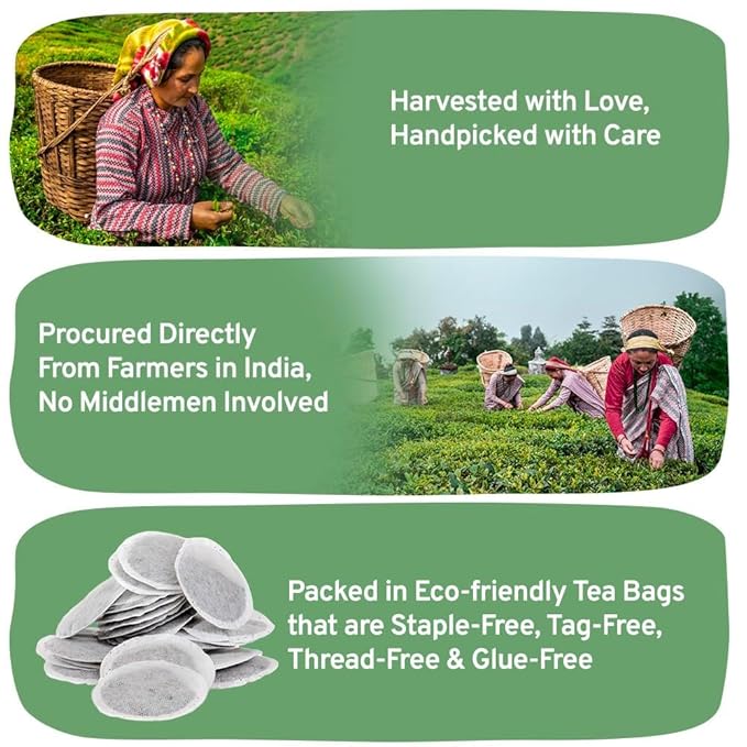 HANDPICK, Irish Breakfast Black Tea Bags (100 Count) Gluten-Free, Non-GMO | Strong, Robust & Bold Flavor | Round Eco-Conscious Tea Bags - Bloomnest