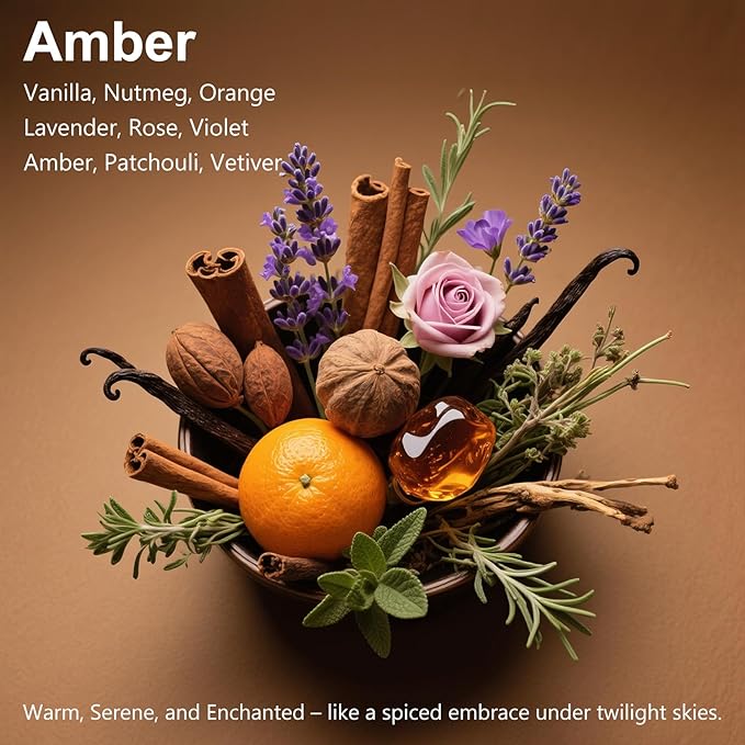 Car Air Freshener, 2-in-1 Stone Car Freshener with Visor Clip & Hanging Scent Diffuser, Natural Scent Stone Diffuser, Long-Lasting Odor Eliminator for Car or Home, Smooth Amber - Bloomnest