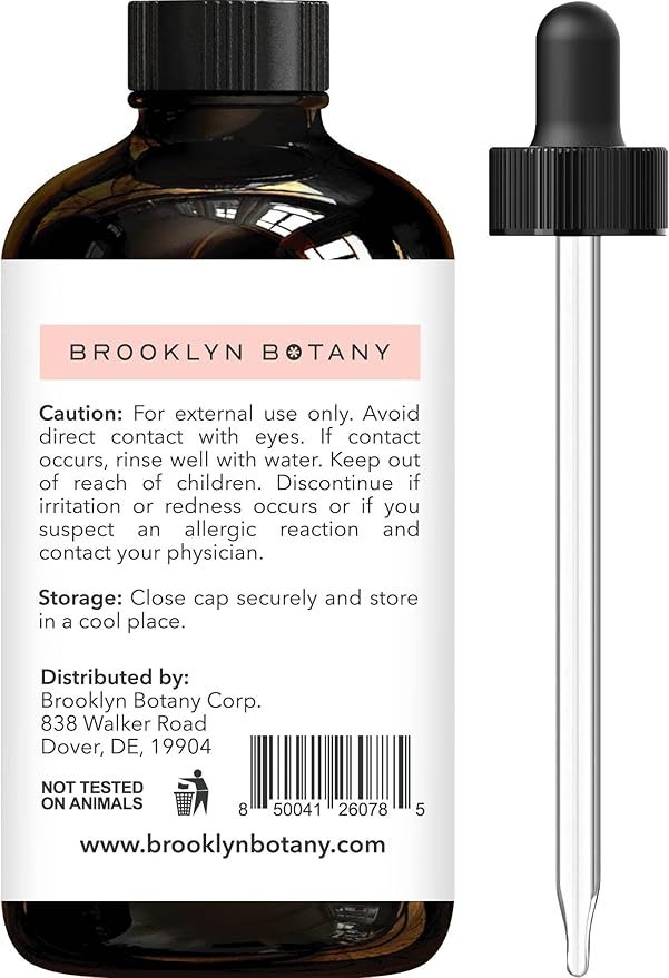 Brooklyn Botany Camphor Essential Oil - Huge 4 Fl Oz - 100% Pure and Natural - Premium Grade with Dropper - for Aromatherapy and Diffuser - Bloomnest