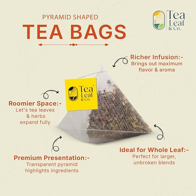 Lemon Ginger Green Tea Bags (50 Count), Green Tea with Orange Peel, Black Pepper & Mint Extract, Caffeinated, Real and Natural Green Tea, Blended with Fresh Herbs and Spices, Gluten Free - Bloomnest