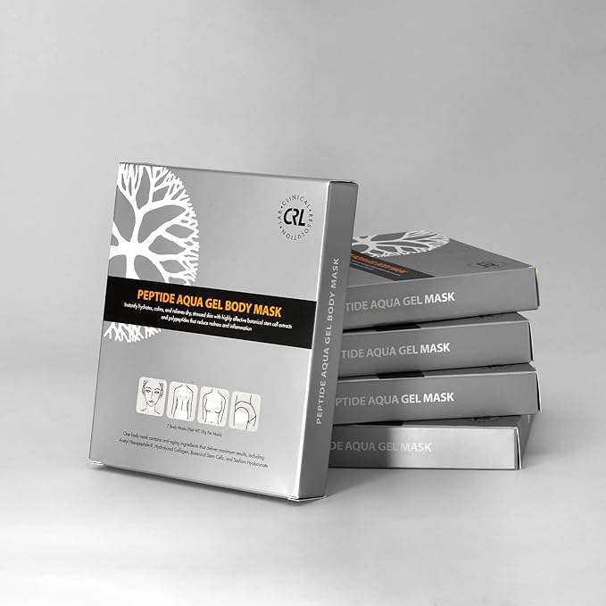 Clinical Resolution Peptide Aqua Gel Mask Instant Hydration, Soothing & Cooling, Helps Comfort Skin After Professional Treatments, Reduces Visible Redness and Sensitivity, (5 Boxes, 5 per Box) - Bloomnest