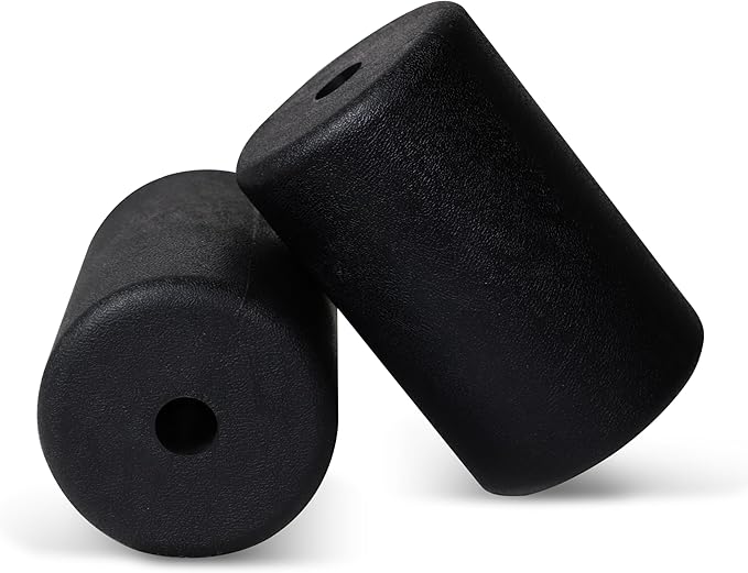 WF Athletic Supply PU/Foam Foot Pads, Foam Roller for Exercise Machines Equipment Replacements, Roller Pad for Leg Extension, PEC Deck Pads for Weight Bench, Sold by Pair (7” x 4.5” OD x 0.875” ID) - Bloomnest