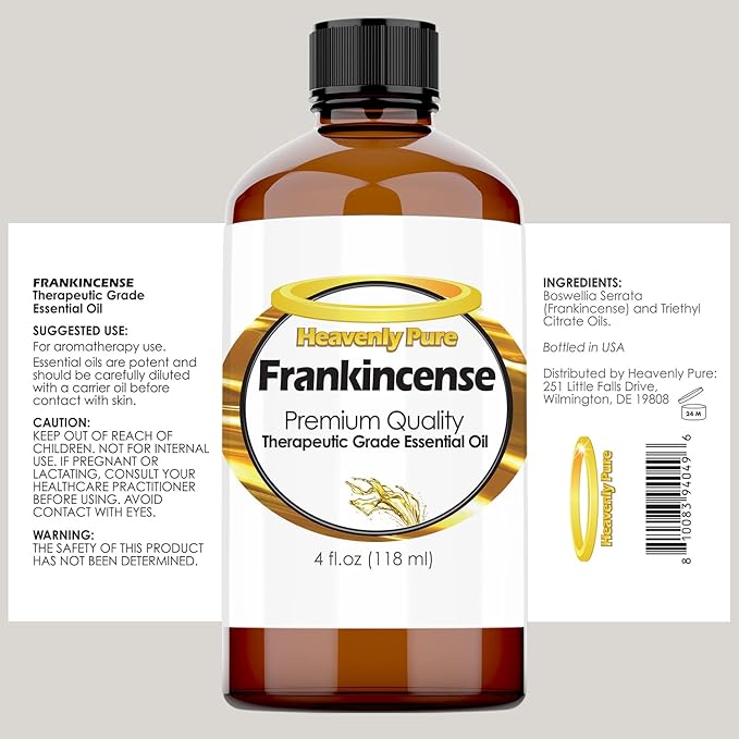 Frankincense Essential Oil - Pure & Natural Frankincense Aroma Therapeutic Grade Essential Oil (Huge 4 OZ - Bulk Size) - Bloomnest