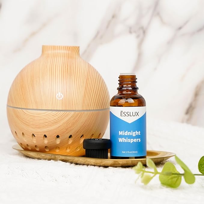 Midnight Whispers Fragrance Oil - ESSLUX Essential Oils for Diffuser, Candle Soap Making Scents, Aromatherapy Scented Massage, Perfume for Humidifier Home Fragrance, 1 fl oz - Bloomnest