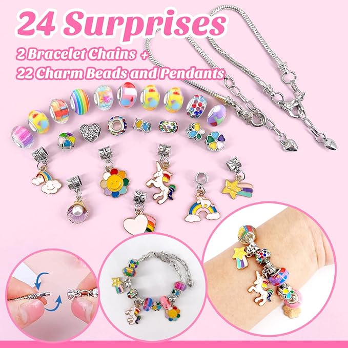 2025 New Year Themed Bath Bombs for Kids, 24 Bath Bombs with Surprise Jewelry Inside, Kids Bath Bombs with Unicorn Jewelrys for Birthday Gifts, Party Favors, New Year Gifts, Countdown to Any Events