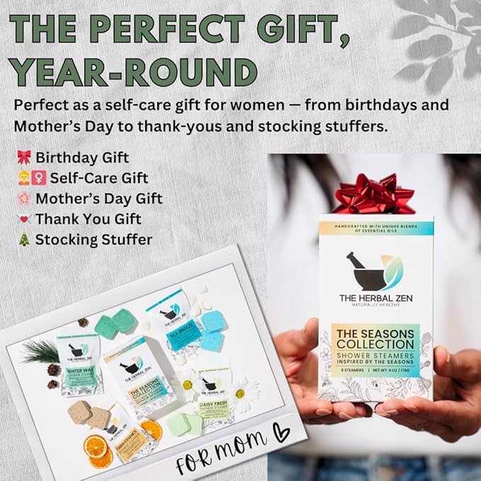 Shower Steamers Aromatherapy Tablets – Variety Pack - Shower Bombs Aromatherapy Made in USA – Valentines Day Gift for Her and Him – Natural Essential Oils – Adult Christmas Stocking Stuffers (8 Pack)