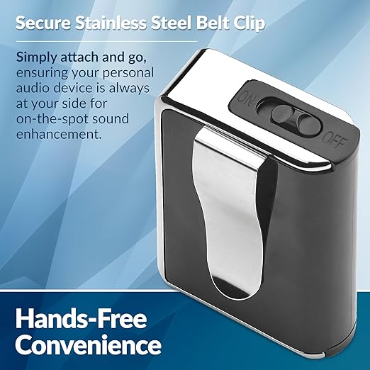 Personal Sound Amplifier - Personal Audio Amplifier Device and Voice Enhancer Device for Sound Gain of 50dB, Up to 100 Feet Away, Pocket Hearing Devices - Bloomnest