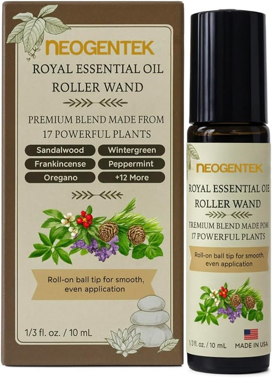 Royal Aches & Pains Essential Oil Blend | Crafted Blend of 17 Powerful Essential Oils | Made in USA | Natural Comfort & Relaxation – Aromatherapy Roll-On for Muscles & Joints, Headache, Sinus – 10ml - Bloomnest