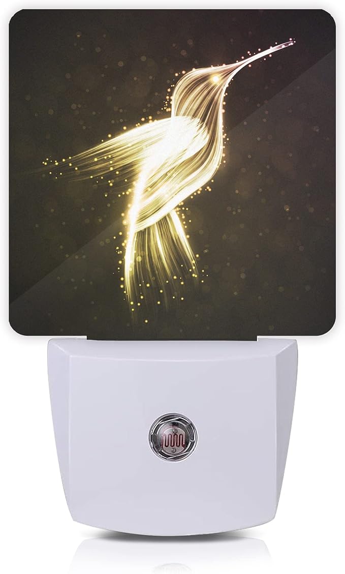 Hummingbird Night Light,Night Lights 0.5W Sleep Friendly for Women/Men Led Night Light Dusk to Dawn Sensor Nightlight for Stairway/Hallway/Kitchen - Bloomnest