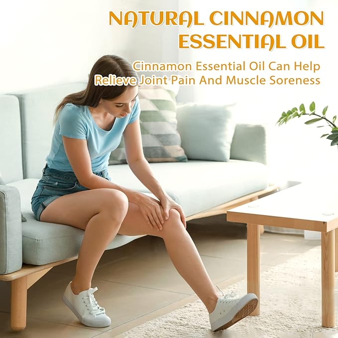 EVOKE OCCU Cinnamon Essential Oil - Warm Fall Scent for Diffuser, Spray, Soap, Candles, Hair & Skin Care - 4 Fl Oz - Bloomnest