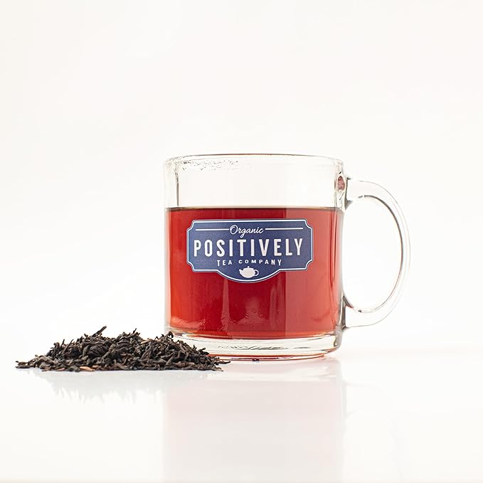 Organic Positively Tea Company, Assam Black Tea Bags, 100 Count, Eco-Friendly Tea Bags, Non-GMO - Bloomnest