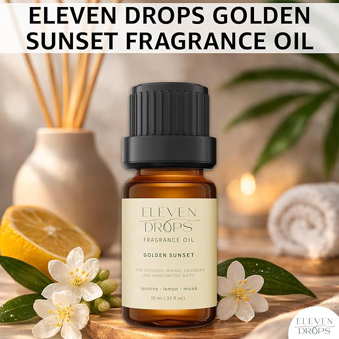 Santal Aroma Fragrance Oil – Essential Oil Blend for Diffusers, Home, Office, Cars, Mixing, Long Lasting Scent, Pet Friendly, Amber Glass Bottle, IFRA Compliant (10 ml)