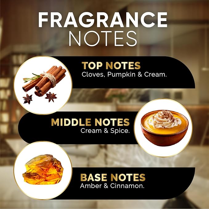 Luxury Hotel Diffuser Oil for Hotels and Homes - Aromatherapy Oils for use with an Essential Oil Diffuser at Home - Fragrance-Scent Diffuser Oil Blend (Pumpkin Spice) 4.05fl oz (120ml) - Bloomnest