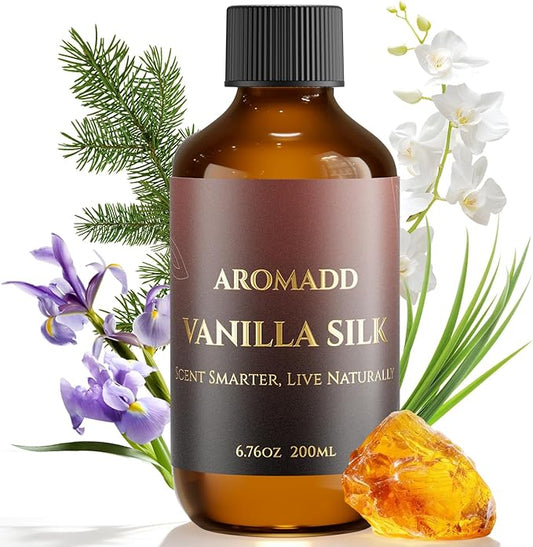 Hotel Collection Diffuser Oil Vanilla Silk– Inspired by Luxury Hotel Scent for Waterless & Cold Air Diffusers –6.76 Fl Oz (200ml) Long-Lasting Home Fragrance for Living Room & Bedroom - Bloomnest
