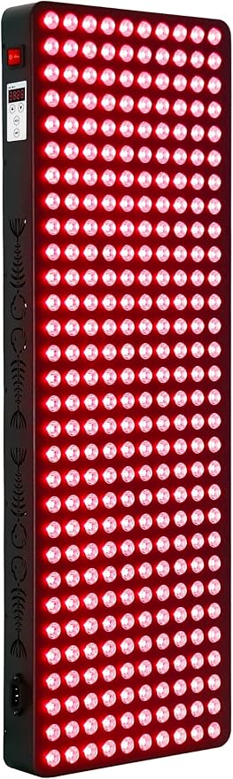 Red Light Therapy for Body Face,Extra Large Infrared Red Light Therapy Panel Full Body for Pain Relief,LED 660nm Red Light Panel & 850nm Near-Infrared Therapy Device (300 LEDs - 1500W) SUPERSRED