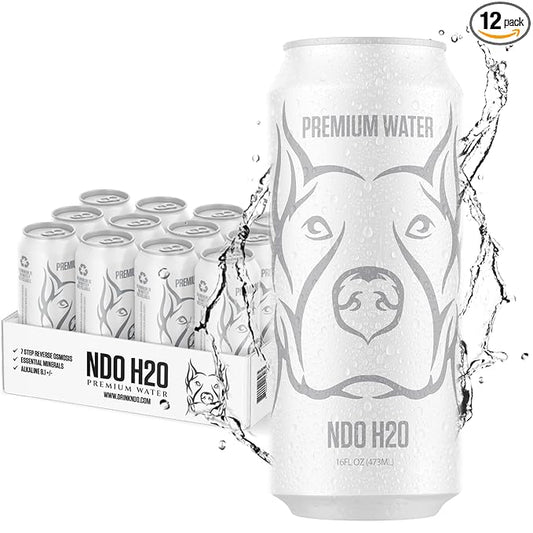 NO DAYS OFF Premium Water - 12 Pack, 16 fl oz, Still - 8.1pH Alkaline Ultra-Purified Reverse Osmosis with Electrolytes & Minerals - Calcium, Magnesium, Potassium - BPA-free 100% Recyclable Cans