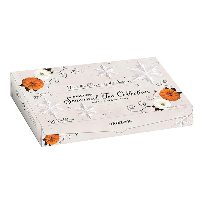 Bigelow Tea Seasonal Collection, Variety Gift Box Sampler, 64 Tea Bags, (Pack of 2) - Bloomnest
