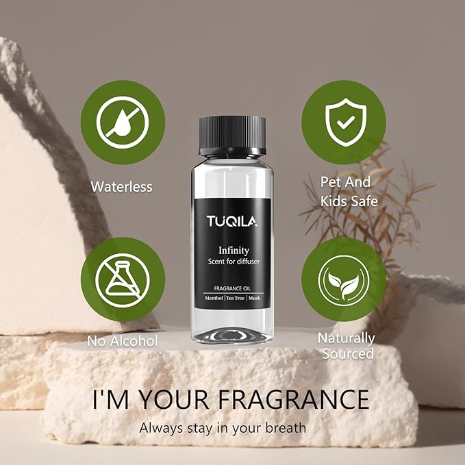 Luxury Waterless Diffuser Oil Infinity, Essential Scent Oil Usage Cold Air Waterless Diffuser, Scents Oils for Home Bottle120 ML Natural Flavour - Bloomnest