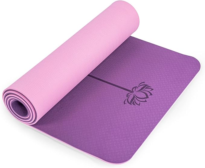 UMINEUX Yoga Mat Extra Thick 1/3'' & 2/5" Non Slip Yoga Mats for Women Eco Friendly TPE Fitness Exercise Mat with Carrying Sling & Storage Bag - Bloomnest
