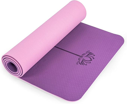 UMINEUX Yoga Mat Extra Thick 1/3'' & 2/5" Non Slip Yoga Mats for Women Eco Friendly TPE Fitness Exercise Mat with Carrying Sling & Storage Bag - Bloomnest