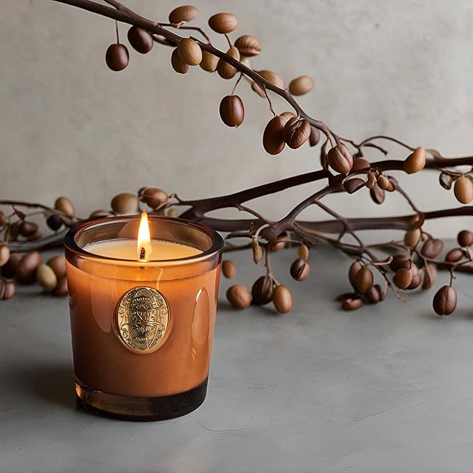 M&SENSE Natural Strong Soy Candle | Espresso Hot Fudge & Brown| 9.2 oz, 50H Burn Time | Luxury Scented Candle for Relaxation, Gifting, Home Décor | Ideal for Bedroom, Office, Party Ambiance - Bloomnest