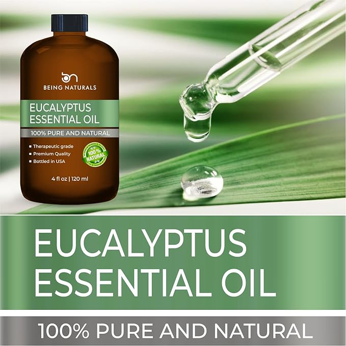 Eucalyptus Essential Oil - Huge 4 FL OZ - 100% Pure & Natural – Premium Natural Oil with Glass Dropper (Eucalyptus Oil) - Bloomnest