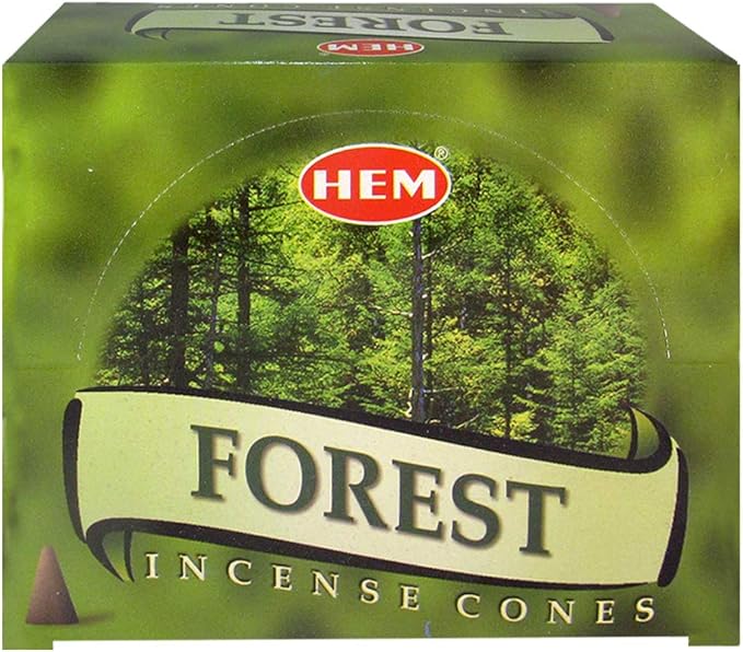 TRUMIRI Forest Incense Cones & Cone Incense Burner Bundle: 120pcs (12 Sets of 10pcs)