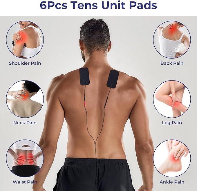 NURSAL TENS EMS Foot Massager for Neuropathy, Foot Nerve Muscle Stimulator Pro, Circulation and Body Pain Relief with TENS Unit Muscle Stimulator Pads, Electric Feet Legs Blood Circulation Machine - Bloomnest