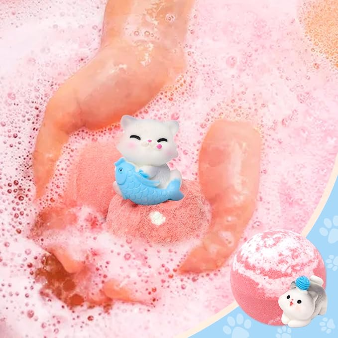 Bath Bombs for Kids with Surprise Inside Kids Bath Bombs with Toys for Boys Girls Handmade Fizzy Balls Bubble Bath Bomb Gift Set for Christmas New Year - Bloomnest